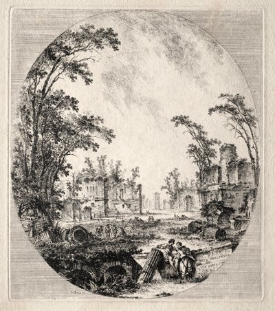 Partie de la vieille voie Appienne - Jean Claude Richard de Saint Non