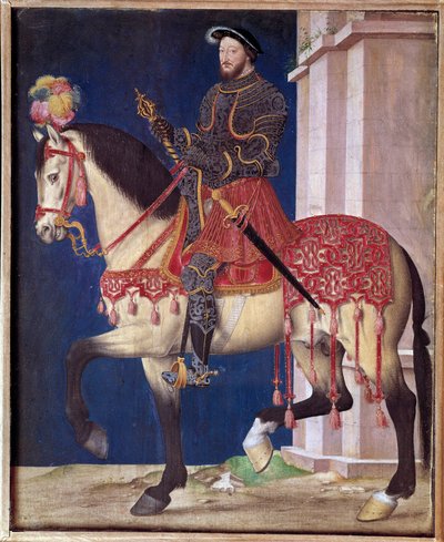 Portrait équestre de François Ier. Peinture de l