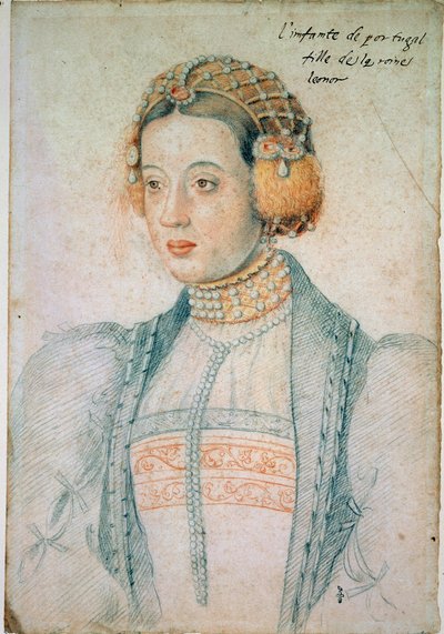 Portrait de Marie de Portugal, fille de Manuel Ier de Portugal et d
