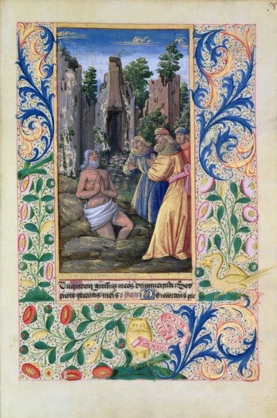 Ms Lat. Q.v.I.126 Scène de baptême, des Heures de Louis d