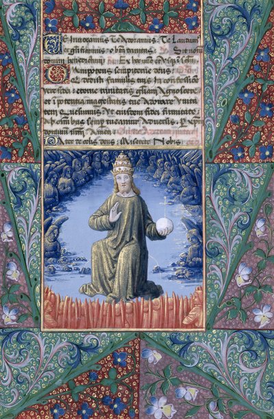 Ms Lat. Q.v.I.126 f.89 Christ en Majesté, du 