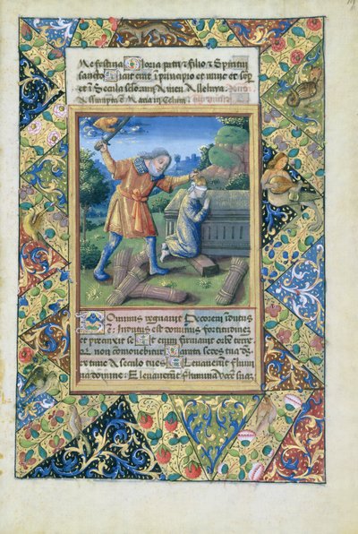 Ms Lat. Q.v.I.126 fol.19 Le sacrifice d
