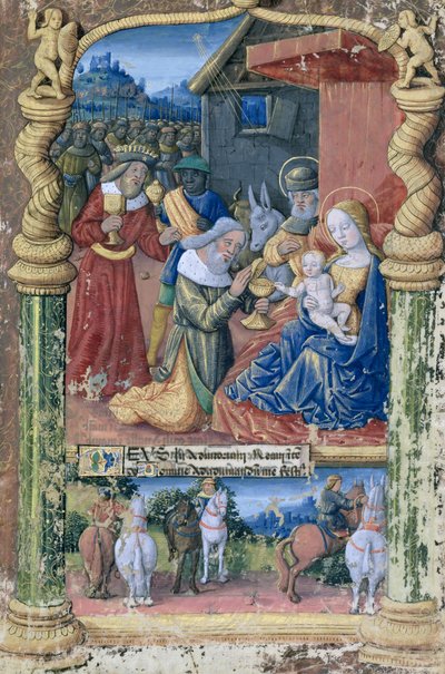 Ms. Lat. Q.v.I.126 fol.31 Adoration des Mages, du 