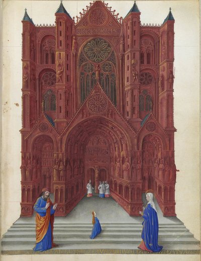 Très Riches Heures du duc de Berry - La Présentation de la Vierge Marie au Temple de Jérusalem folio 137r - Jean Colombe
