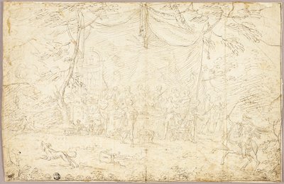 Sujet littéraire : Scène de banquet - Jean Cotelle the younger