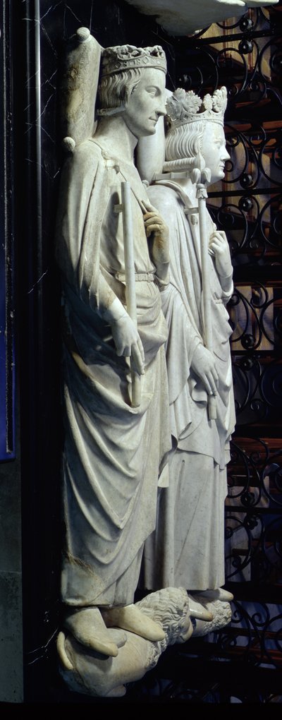 Effigies de Philippe III (1245-85) le Hardi et Philippe IV (1268-1314) le Bel - Jean D