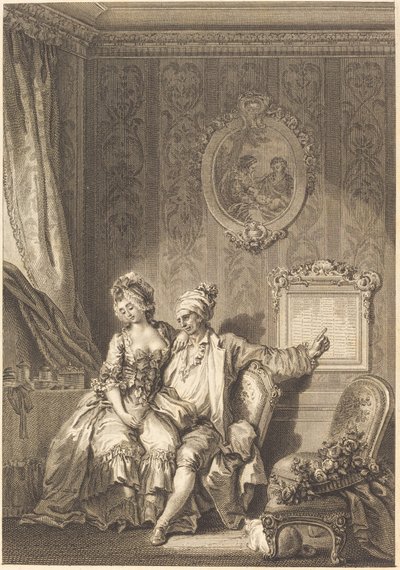Le calendrier des vieillards - Jean Dambrun after Jean Honoré Fragonard