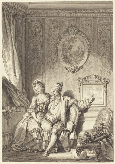 Le calendrier des vieillards - Jean Dambrun after Jean Honoré Fragonard