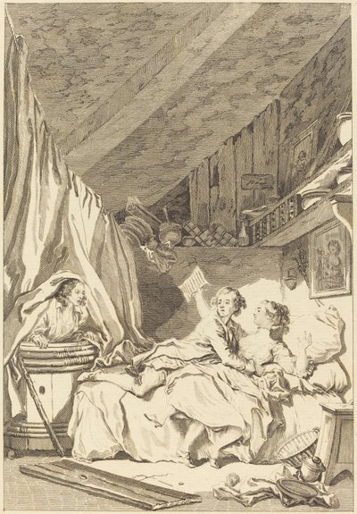 Le savetier - Jean Dambrun after Jean Honoré Fragonard
