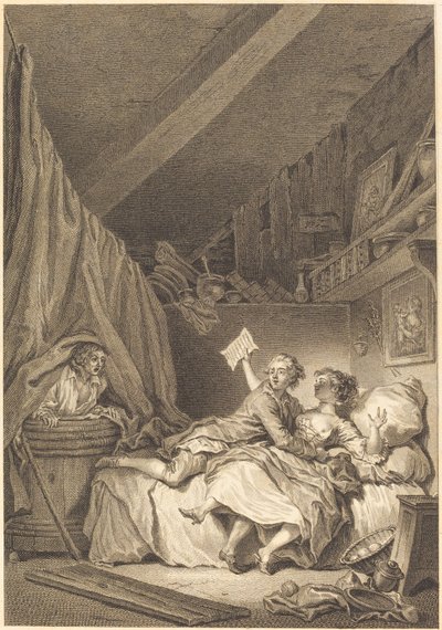 Le savetier - Jean Dambrun after Jean Honoré Fragonard