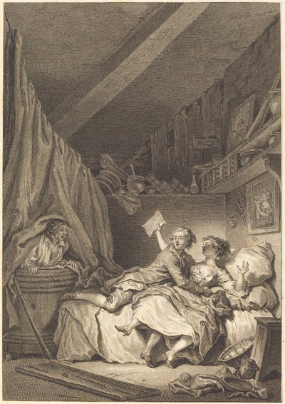 Le savetier - Jean Dambrun after Jean Honoré Fragonard