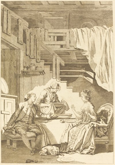 Le faucon - Jean Dambrun and Jean Baptiste Tilliard after Jean Honoré Fragonard