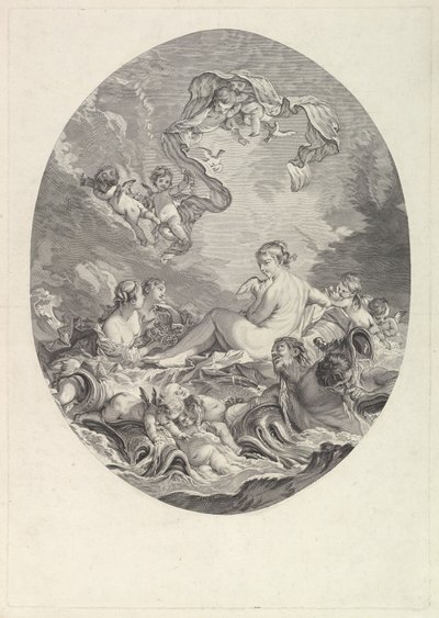Naissance et triomphe de Vénus, 18ème siècle - Jean Daullé