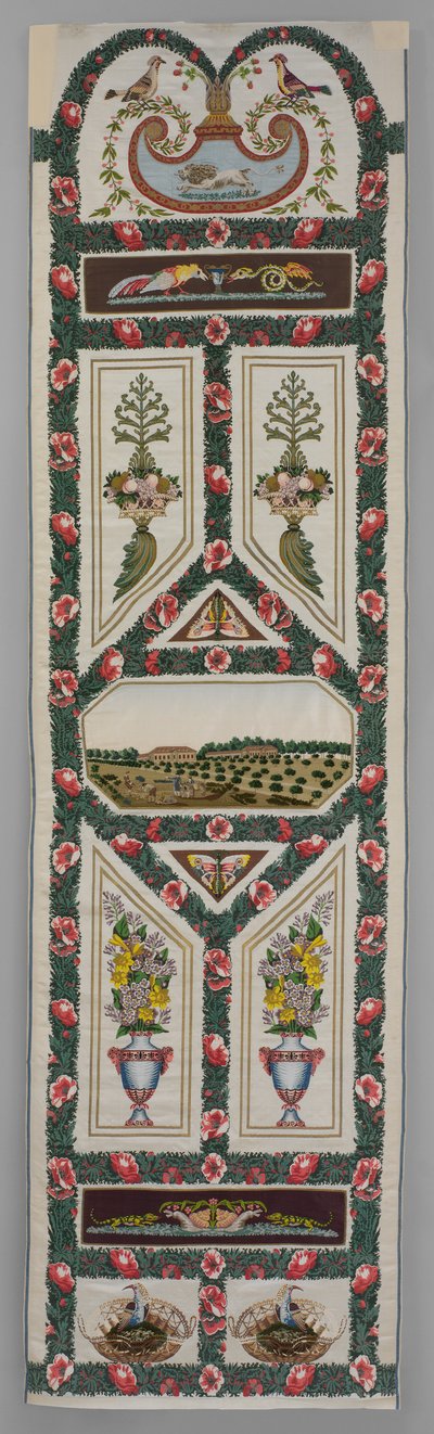 Verdures du Vatican, vers 1799 (soie tissée et fil métallique avec broderie) - Jean Desmosthene Dugourc