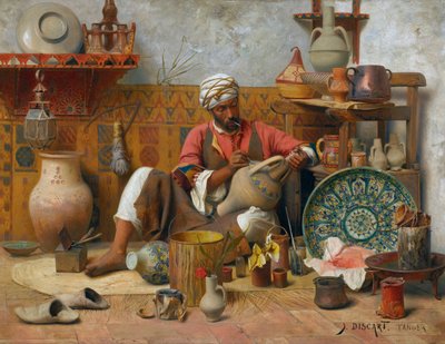 Un atelier de poterie, Tanger - Jean Discart