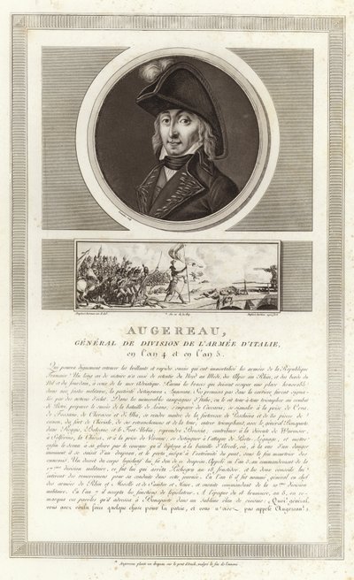 Portrait de Pierre Augereau, Duc de Castiglione - Jean Duplessi Bertaux
