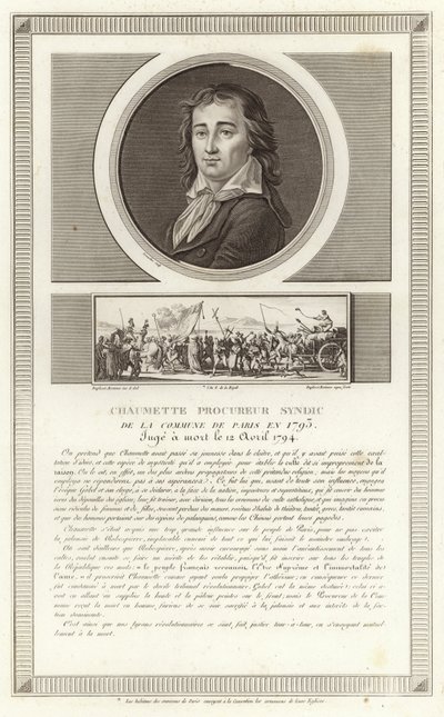 Portrait de Pierre Gaspard Chaumette - Jean Duplessi Bertaux