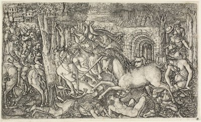 Un roi poursuivi par la licorne - Jean Duvet