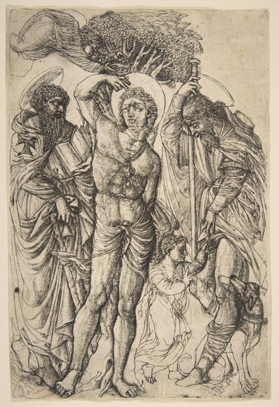Saints Sébastien, Antoine et Roch. - Jean Duvet
