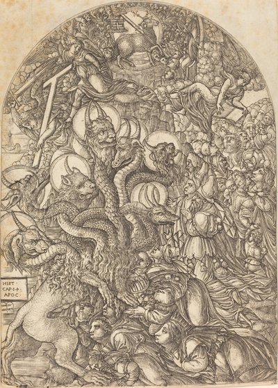 La Bête aux sept têtes et dix cornes - Jean Duvet