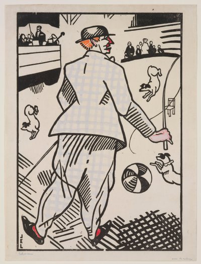 Le Clown aux Chiens - Jean Emile Laboureur