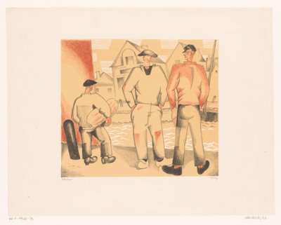 Les pêcheurs et le mousse - Jean Emile Laboureur