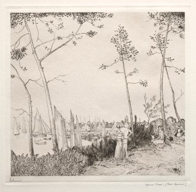 La Promenade sur le Port - Jean Emile Laboureur