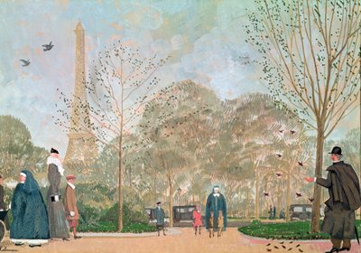 Promenade dans les Jardins du Trocadéro, c.1920 - Jean Emile Laboureur
