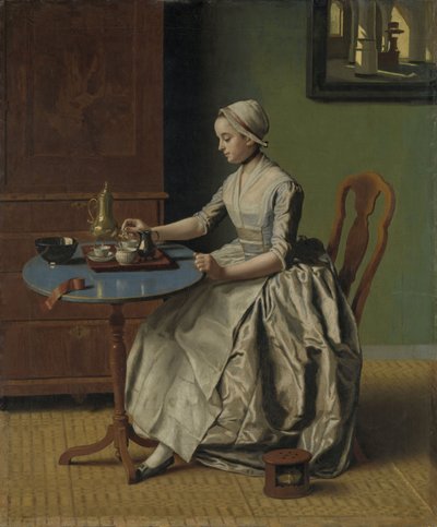 Une fille hollandaise au petit déjeuner, vers 1756 - Jean Étienne Liotard