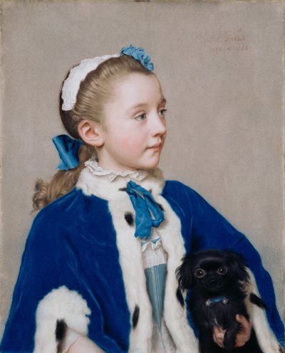 Maria Frederike van Reede-Athlone à sept ans, 1755-1756 - Jean Étienne Liotard