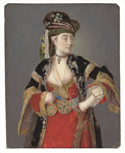 Portrait présumé de Laura Tarsi en costume turc - Jean Étienne Liotard