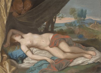Nymphe endormie espionnée par des satyres - Jean Étienne Liotard