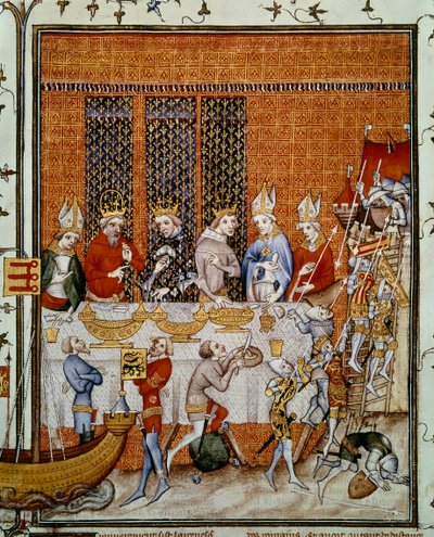 Banquet offert par le roi Charles V de France - Jean Fouquet