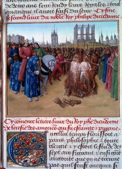 Condamnation et torture des amauriciens (partisans d