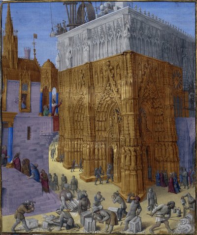 Construction du Temple de Jérusalem - Jean Fouquet