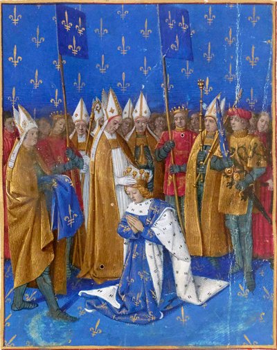 Couronnement de Charles VI le Bien-Aimé - Jean Fouquet
