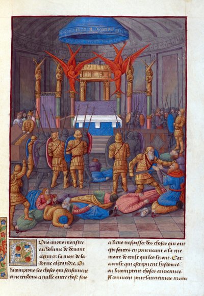 Profanation du Temple de Jérusalem par Pompée - Jean Fouquet
