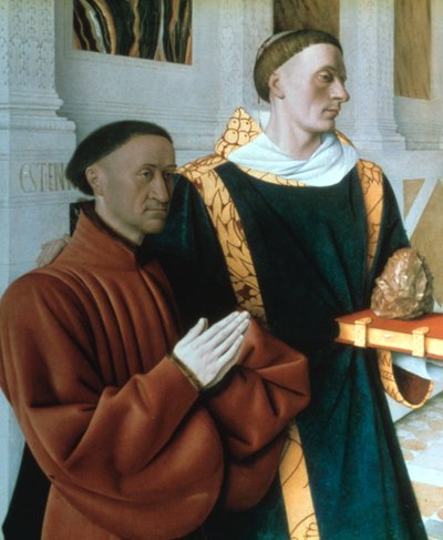 Étienne Chevalier et Saint Étienne, vers 1450 - Jean Fouquet