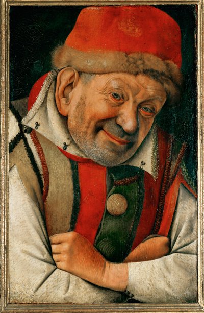 Gonella, naine de la cour des ducs de Ferrare ... (huile sur bois de chêne) - Jean Fouquet
