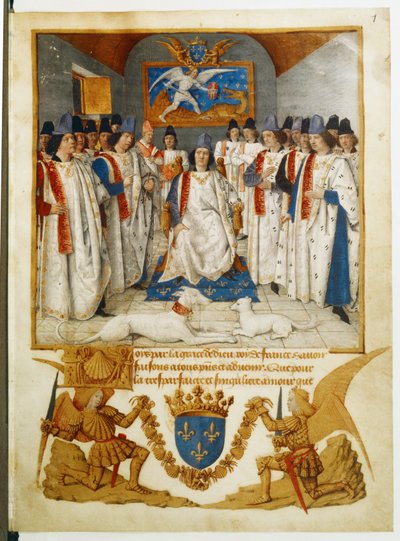 Louis XI présidant une réunion de l