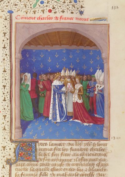 Mariage de Charles IV le Bel - Jean Fouquet