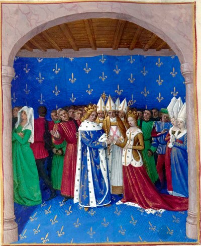 Mariage de Charles IV le Bel et de Marie de Luxembourg - Jean Fouquet