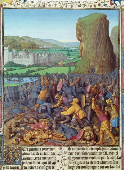Victoire des Israélites sur les Philistins, illustration des 