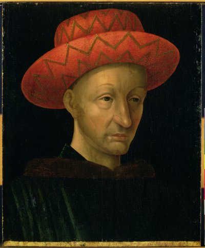 Portrait de Charles VII (1403-61) - Jean Fouquet