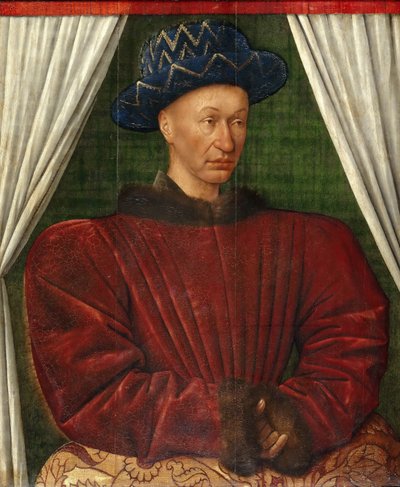 Portrait du roi Charles VII de France, 1445-1450 - Jean Fouquet