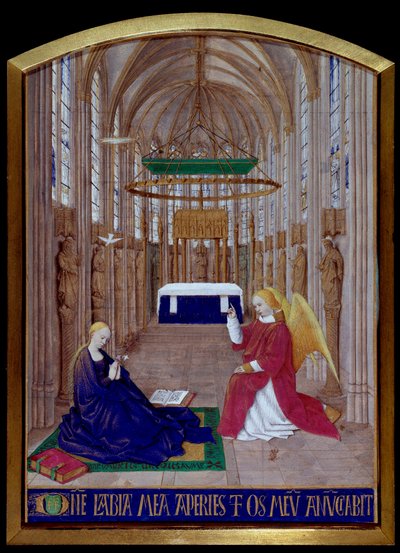 Annonciation miniature tirée du "Livre d