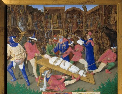 Les vœux des saints. Martyre de Sainte Apolline (ou Apollonia). La sainte chrétienne Apolline d