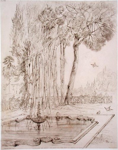Fontaine ornementale dans le jardin de Serai, Constantinople, de 