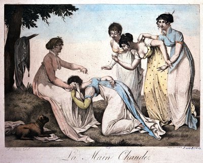 Jeu de filles : Main chaude par Bosio v. 1820 - Jean Francois Bosio