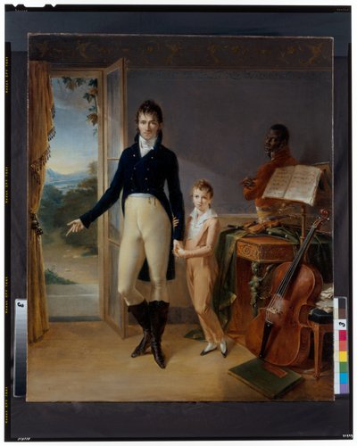 Portrait de Frédéric Donnadieu et de son fils Frédéric - Jean Francois Bosio